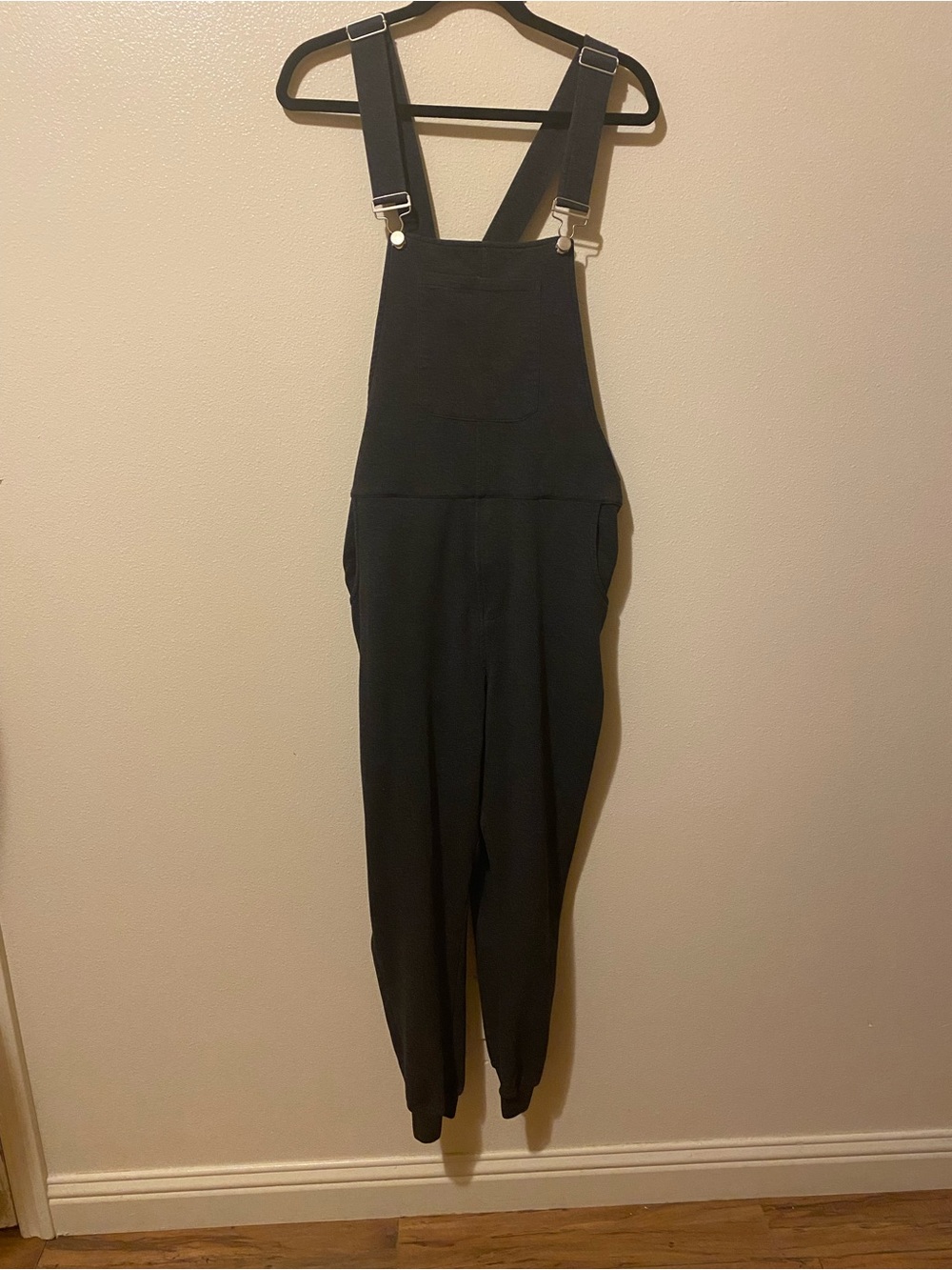 Gray sweatpants Cotton Overalls with Adjustable Straps